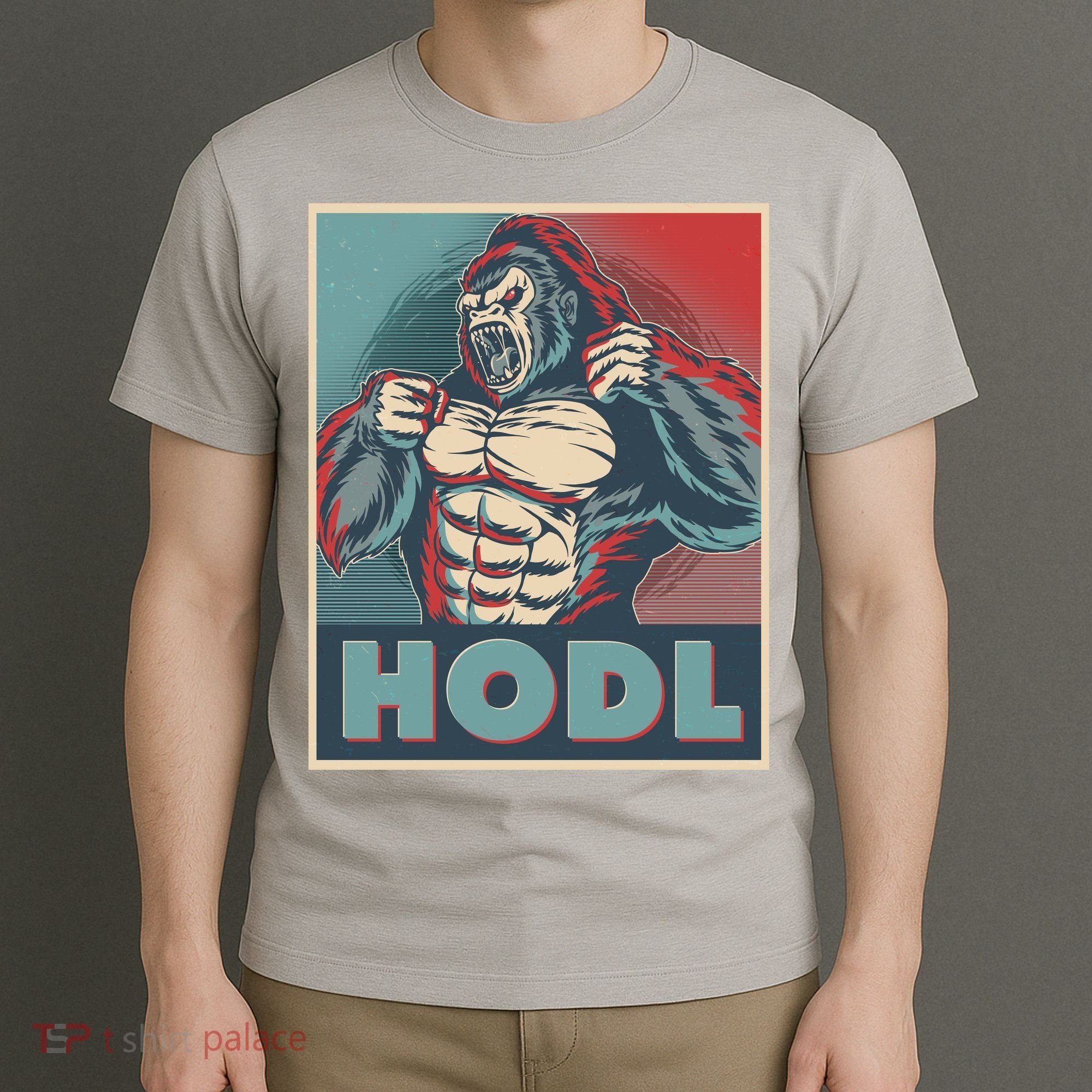 Vintage Vote HODL Crypto Currency Gorilla Ape T-Shirt