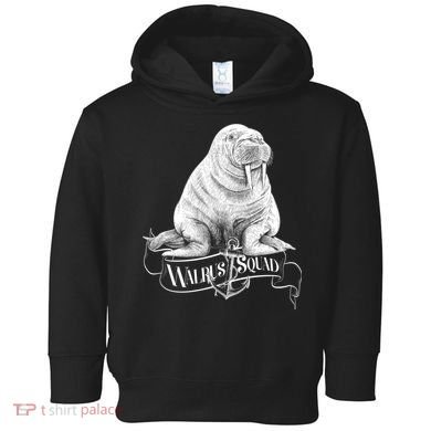 Vintage Walrus Squad Toddler Hoodie