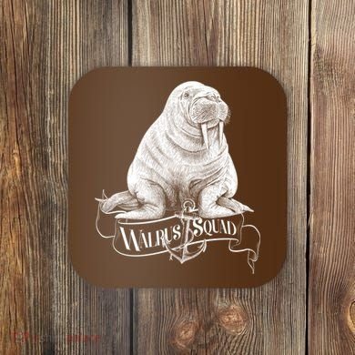 Vintage Walrus Squad Coaster