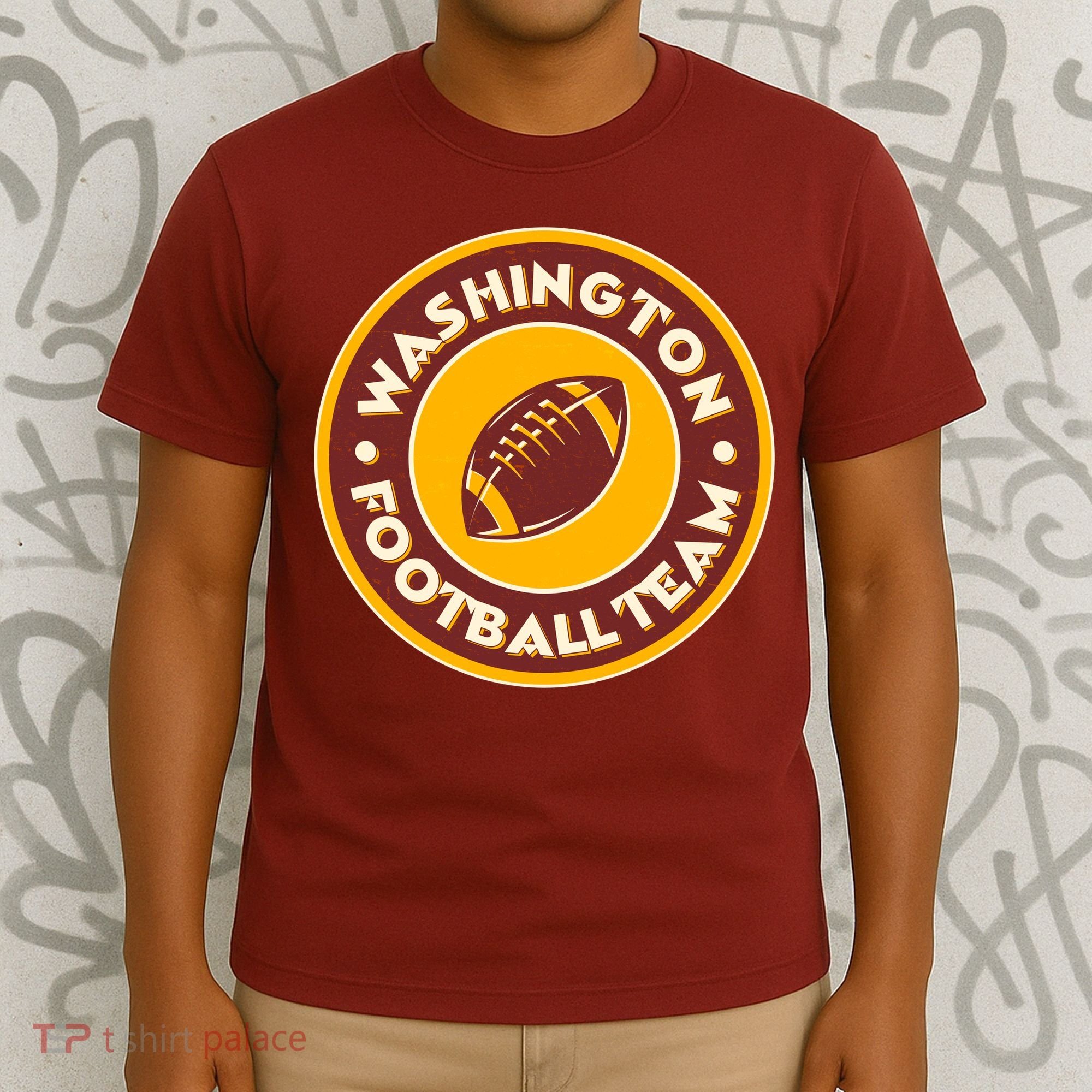 Vintage Washington Football Team Logo Emblem T-Shirt