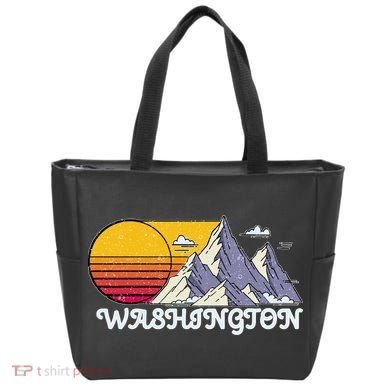 Vintage Washington State Retro Tote Bag