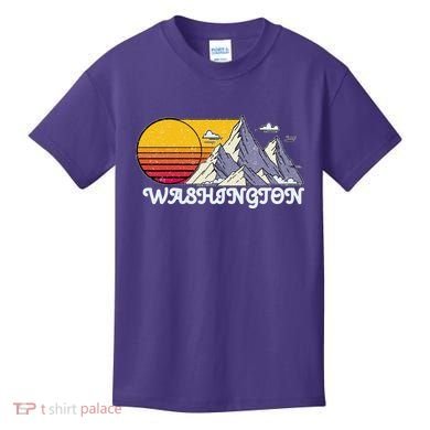 Vintage Washington State Retro Kids T-Shirt