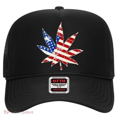 Vintage Weed American Flag 420 Hat