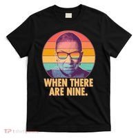 Vintage When There Are Nine Ruth Bader Ginsburg Tribute T-Shirt thumb 0