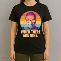 Vintage When There Are Nine Ruth Bader Ginsburg Tribute T-Shirt thumb 4