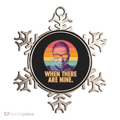 Vintage When There Are Nine Ruth Bader Ginsburg Tribute Ornament