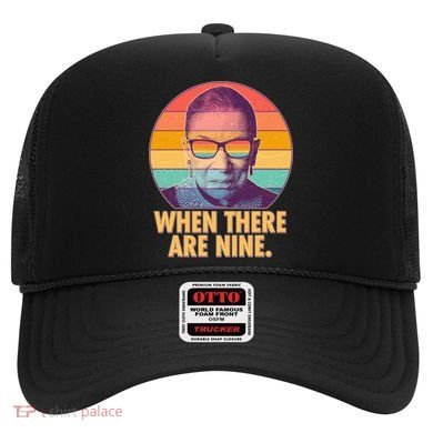 Vintage When There Are Nine Ruth Bader Ginsburg Tribute Hat