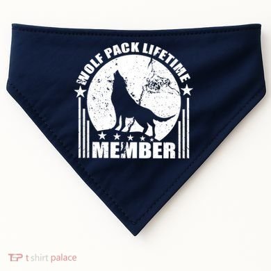 Vintage Wolf Pack Lifetime Member USA-Made Doggie Bandana