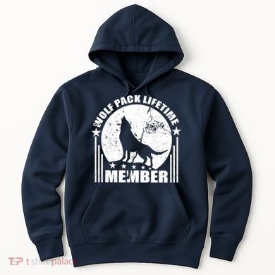 Vintage Wolf Pack Lifetime Member Hoodie