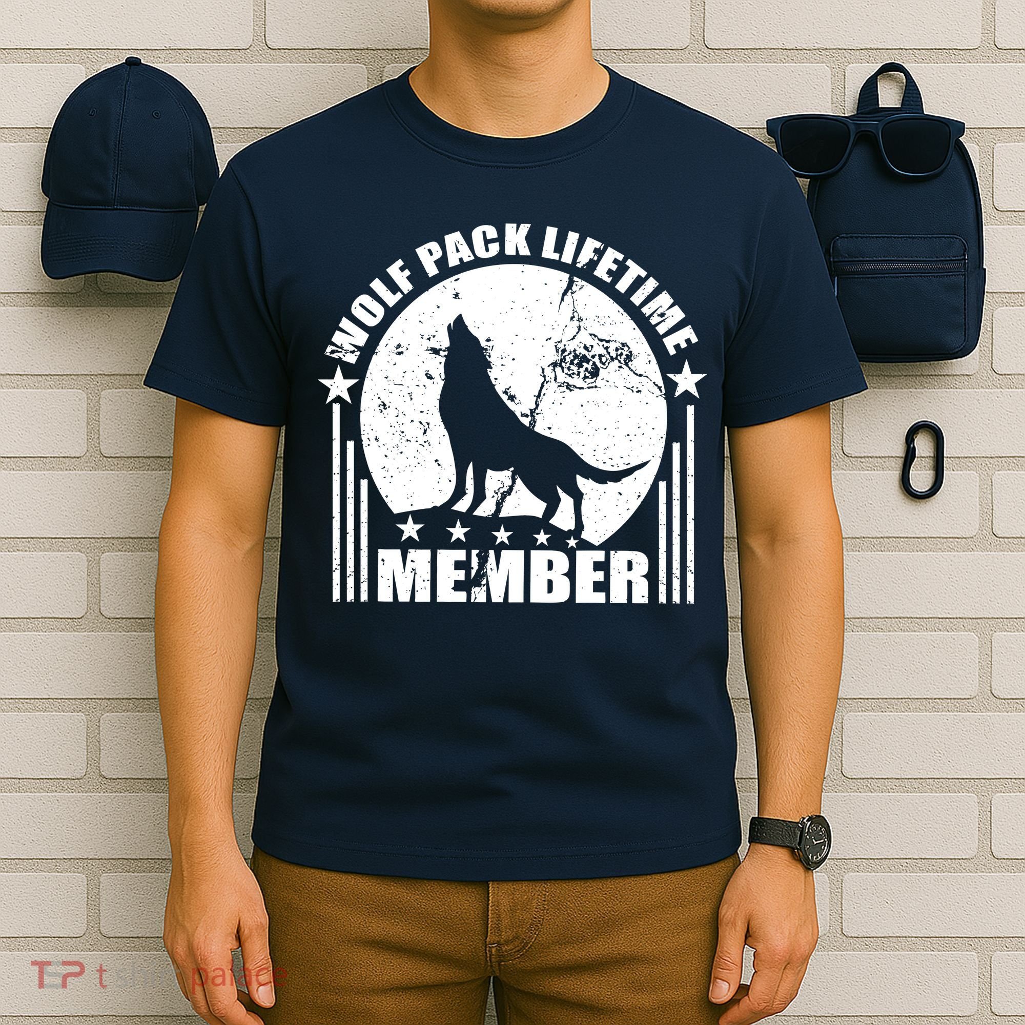 Vintage Wolf Pack Lifetime Member T-Shirt