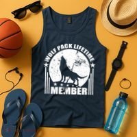 Vintage Wolf Pack Lifetime Member Tank Top thumb 4