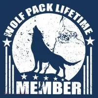 Vintage Wolf Pack Lifetime Member Women's Long Sleeve Shirt thumb 2