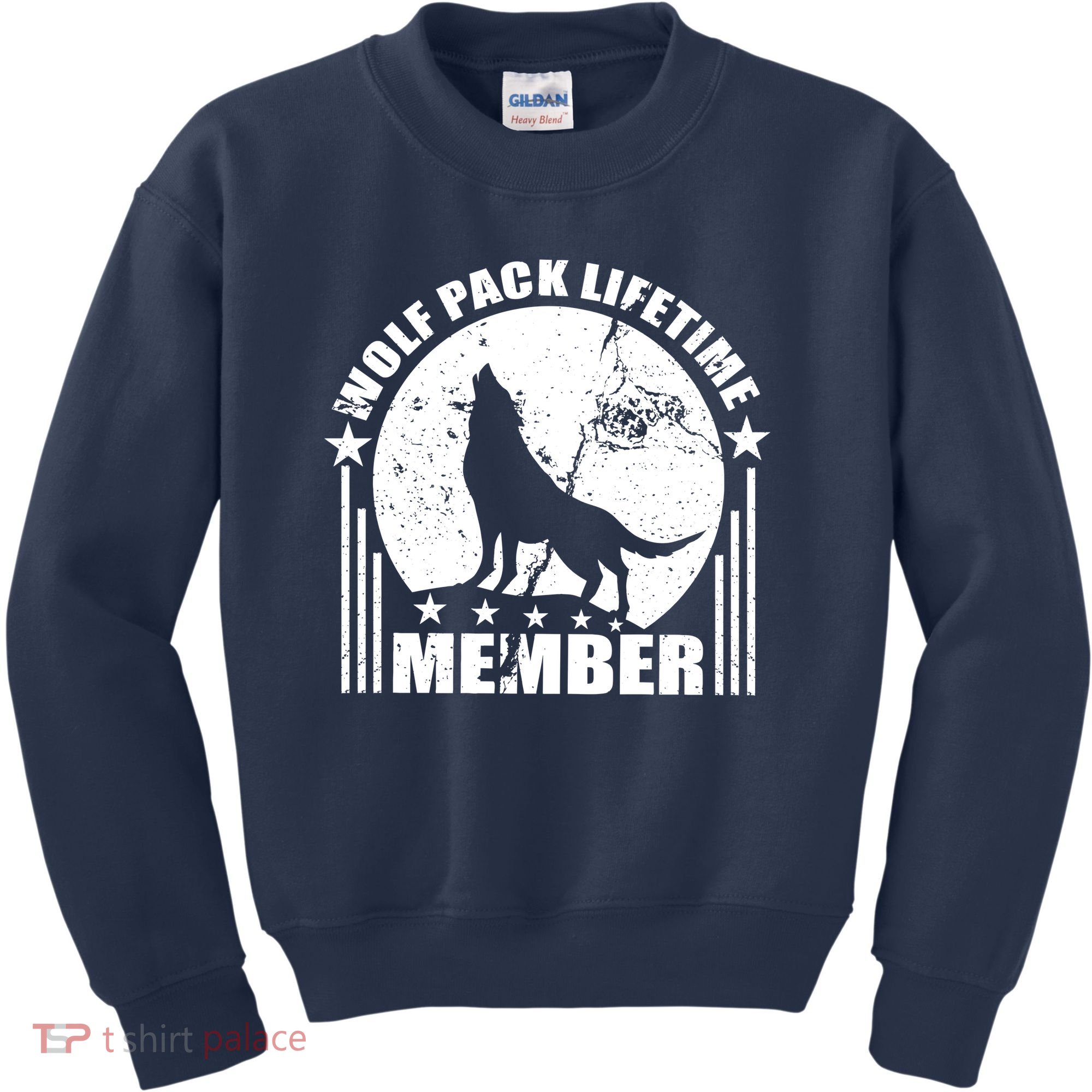 Vintage Wolf Pack Lifetime Member Kids Sweatshirt