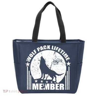 Vintage Wolf Pack Lifetime Member Tote Bag