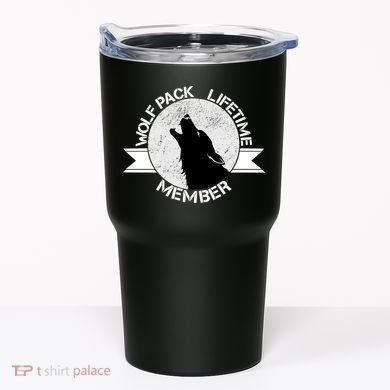Vintage Wolf Pack Lifetime Member Emblem Tumbler