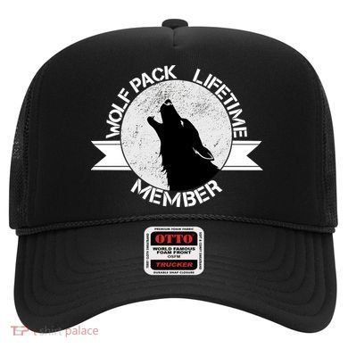 Vintage Wolf Pack Lifetime Member Emblem Hat
