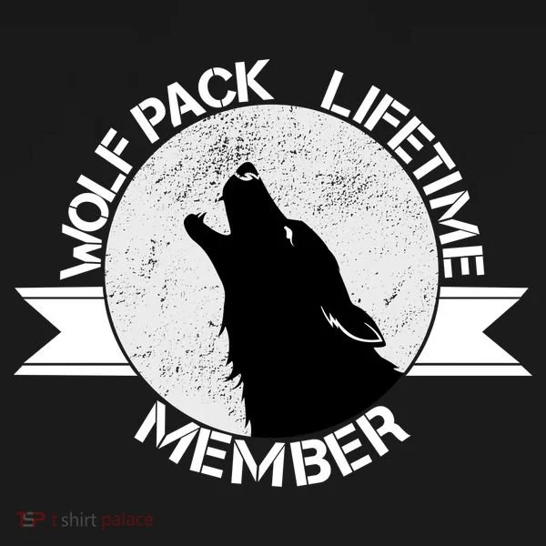 Vintage Wolf Pack Lifetime Member Emblem Toddler Hoodie