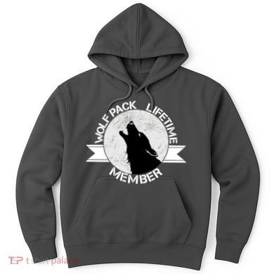 Vintage Wolf Pack Lifetime Member Emblem Hoodie