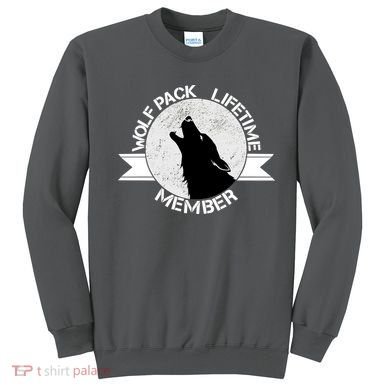 Vintage Wolf Pack Lifetime Member Emblem Sweatshirt