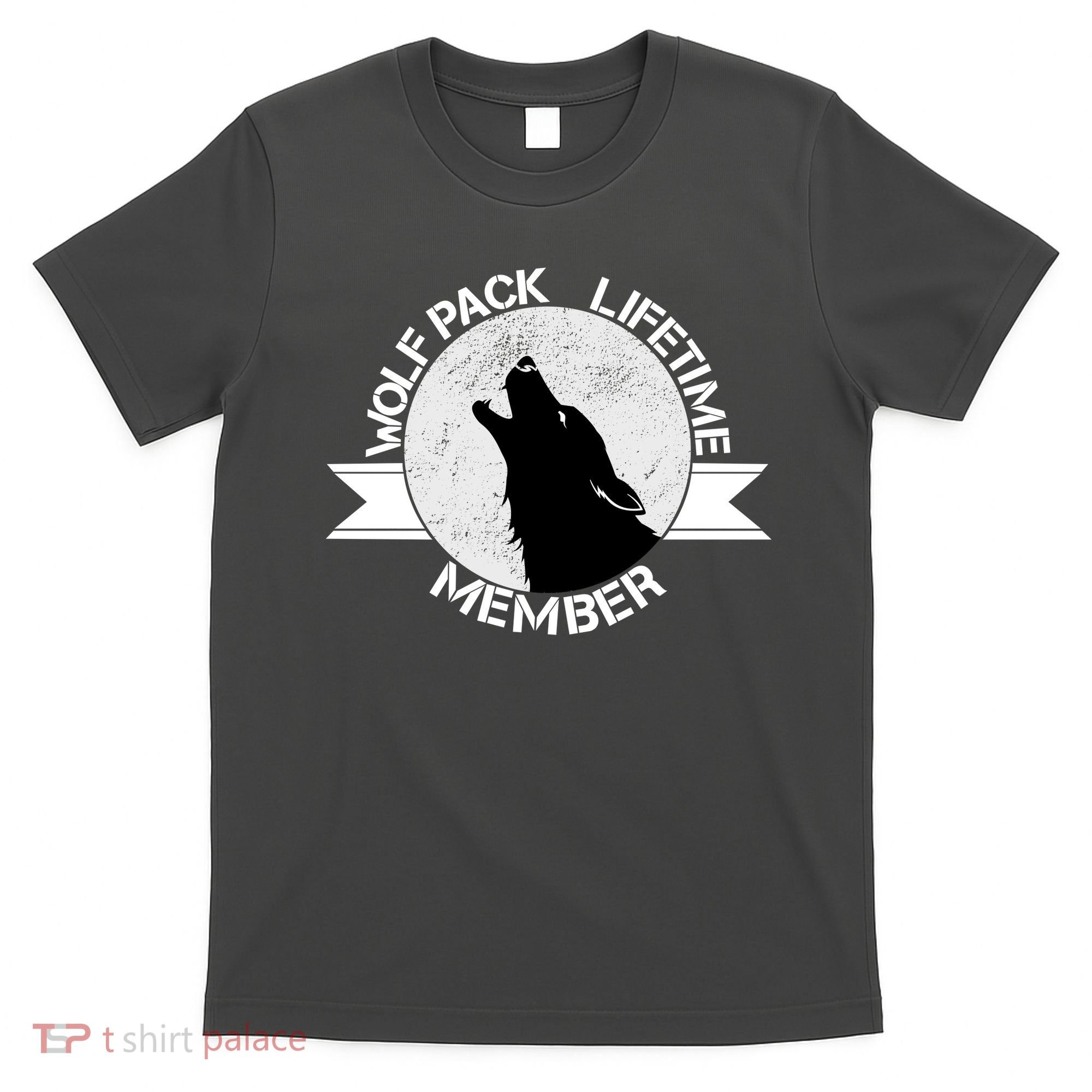 Vintage Wolf Pack Lifetime Member Emblem T-Shirt