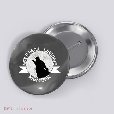 Vintage Wolf Pack Lifetime Member Emblem Button