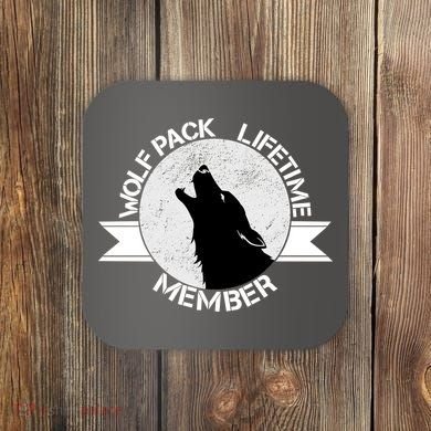 Vintage Wolf Pack Lifetime Member Emblem Coaster