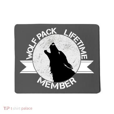 Vintage Wolf Pack Lifetime Member Emblem Mousepad