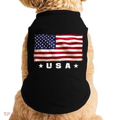 Vintage Worn USA Flag Doggie Tank