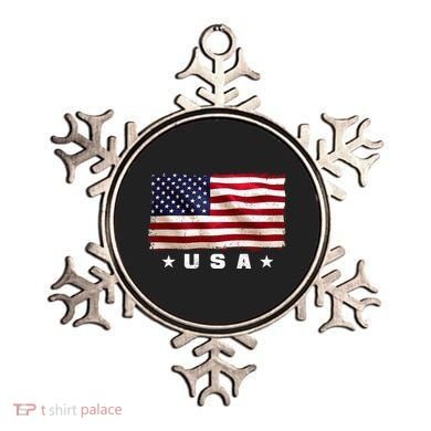 Vintage Worn USA Flag Ornament