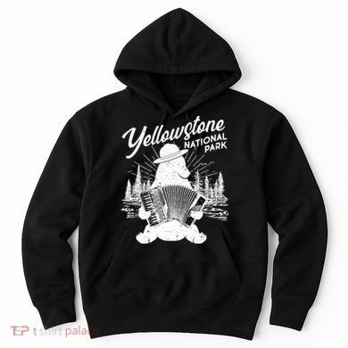 Vintage Yellowstone National Park Ranger Bear Hoodie
