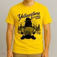Vintage Yellowstone National Park Ranger Bear T-Shirt thumb 3