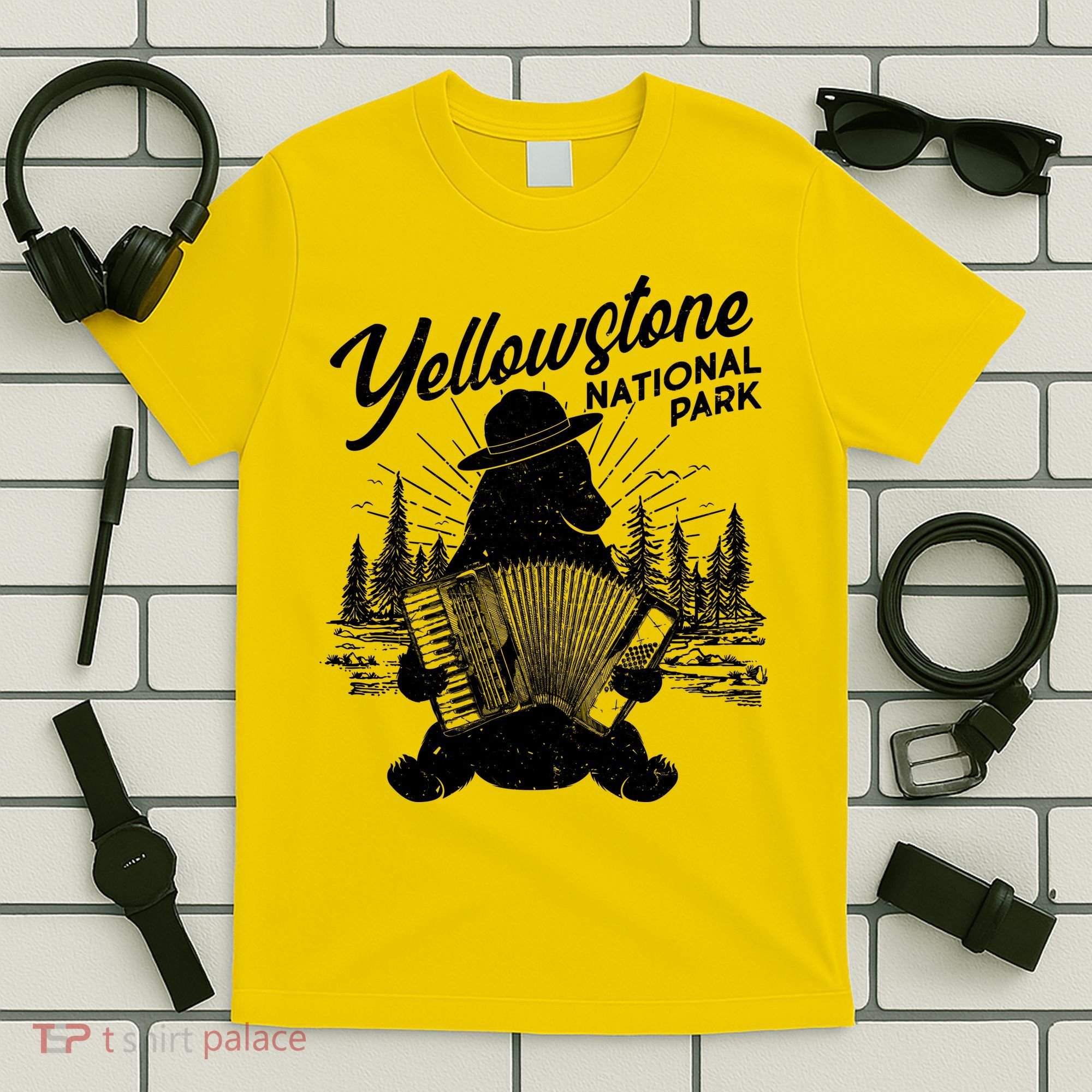 Vintage Yellowstone National Park Ranger Bear T-Shirt