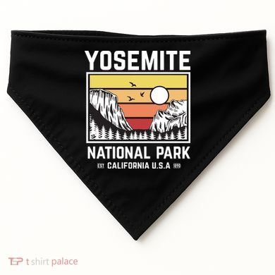 Vintage Yosemite National Park USA-Made Doggie Bandana