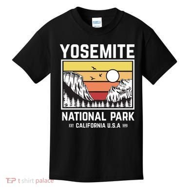 Vintage Yosemite National Park Kids T-Shirt