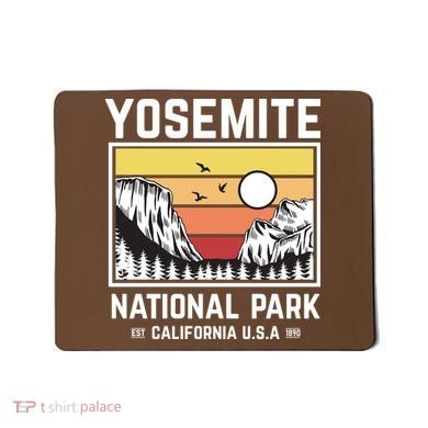 Vintage Yosemite National Park Mousepad