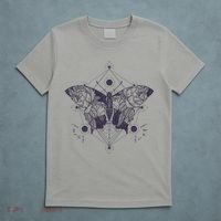 Vintage Zodiac Floral Moth Butterfly T-Shirt thumb 5