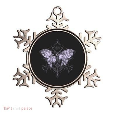 Vintage Zodiac Floral Moth Butterfly Ornament