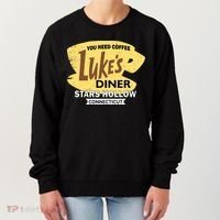 Vintge Luke's Diner Stars Hollow Connecticut Women's Sweatshirt thumb 0