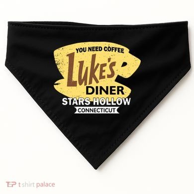 Vintge Luke's Diner Stars Hollow Connecticut USA-Made Doggie Bandana