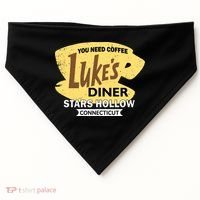 Vintge Luke's Diner Stars Hollow Connecticut USA-Made Doggie Bandana thumb 0