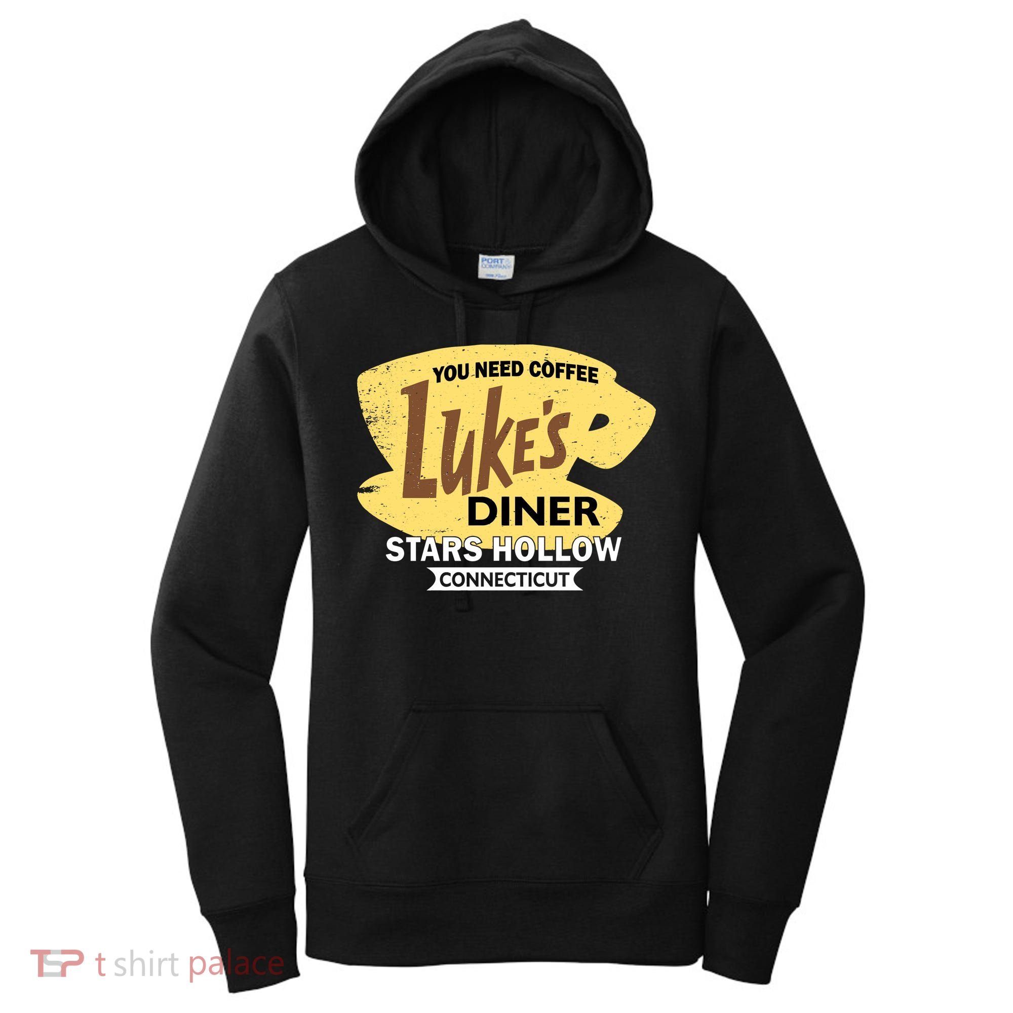 Vintge Luke's Diner Stars Hollow Connecticut Women's Hoodie