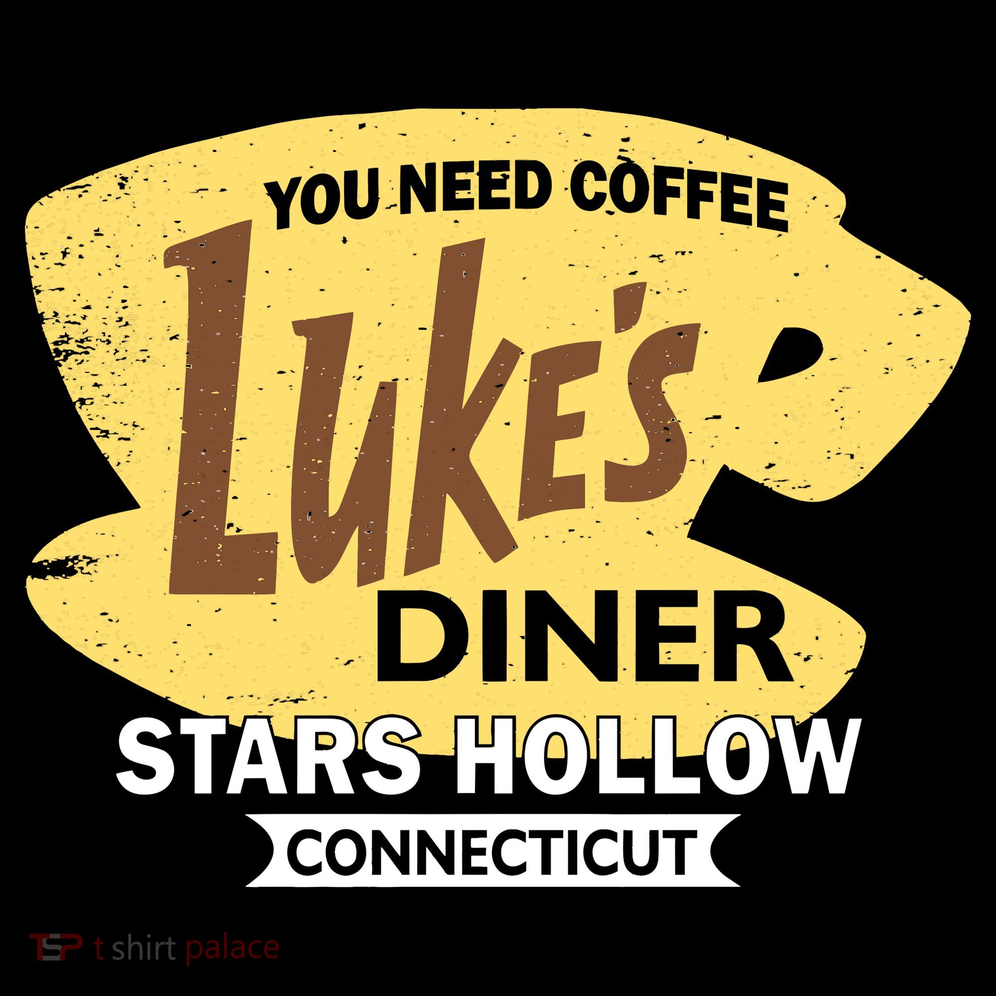 Vintge Luke's Diner Stars Hollow Connecticut Women's Hoodie