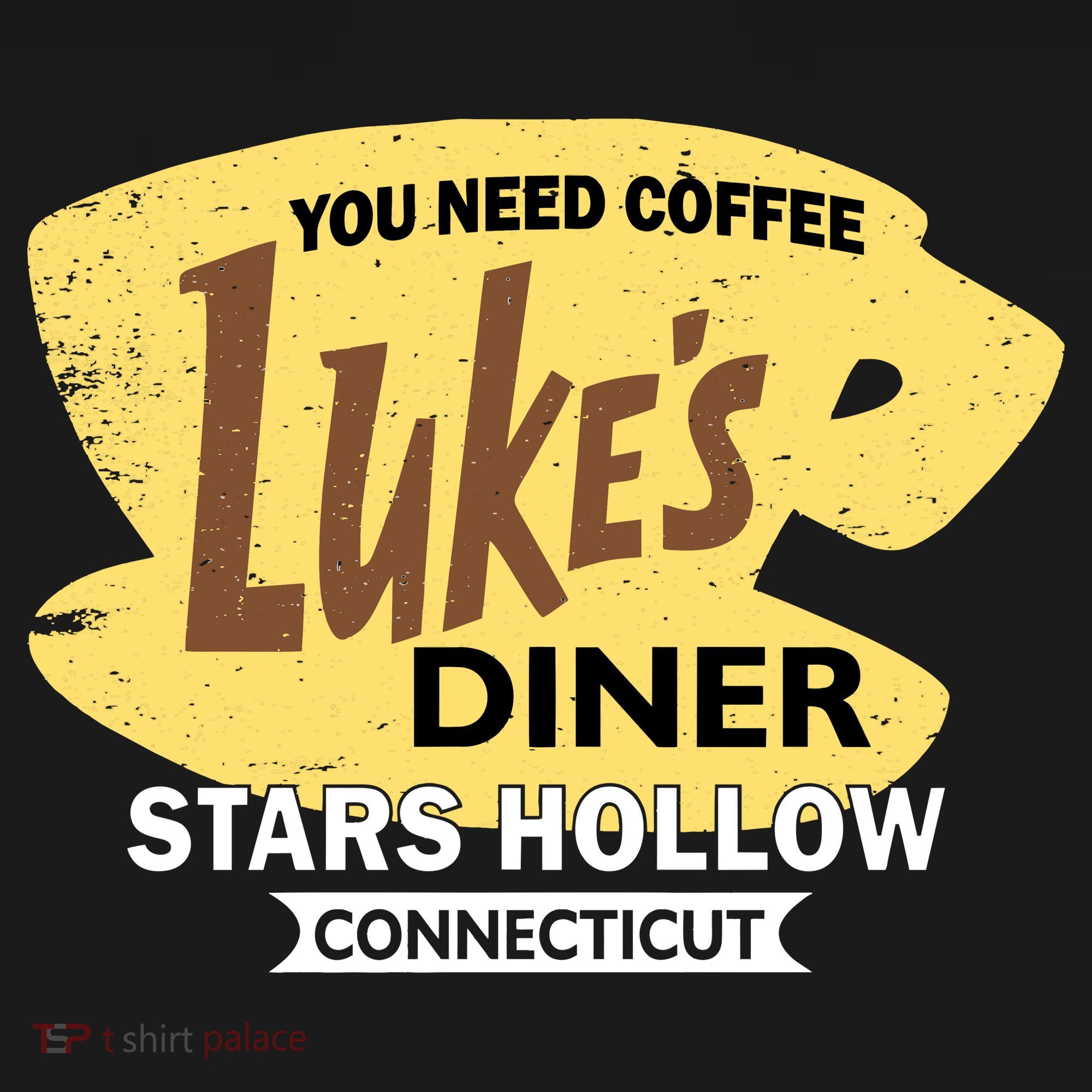 Vintge Luke's Diner Stars Hollow Connecticut Women's Tank Top