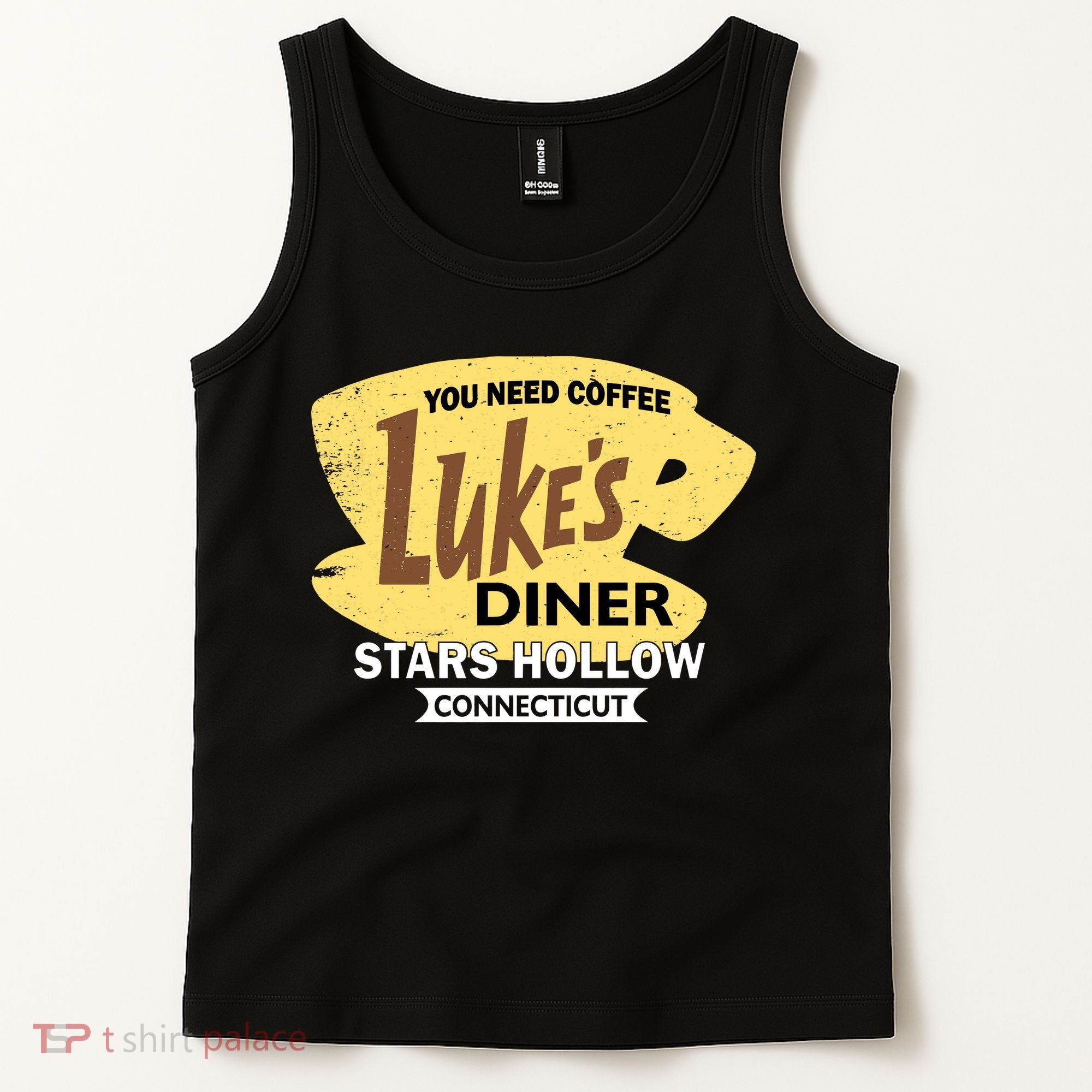 Vintge Luke's Diner Stars Hollow Connecticut Tank Top