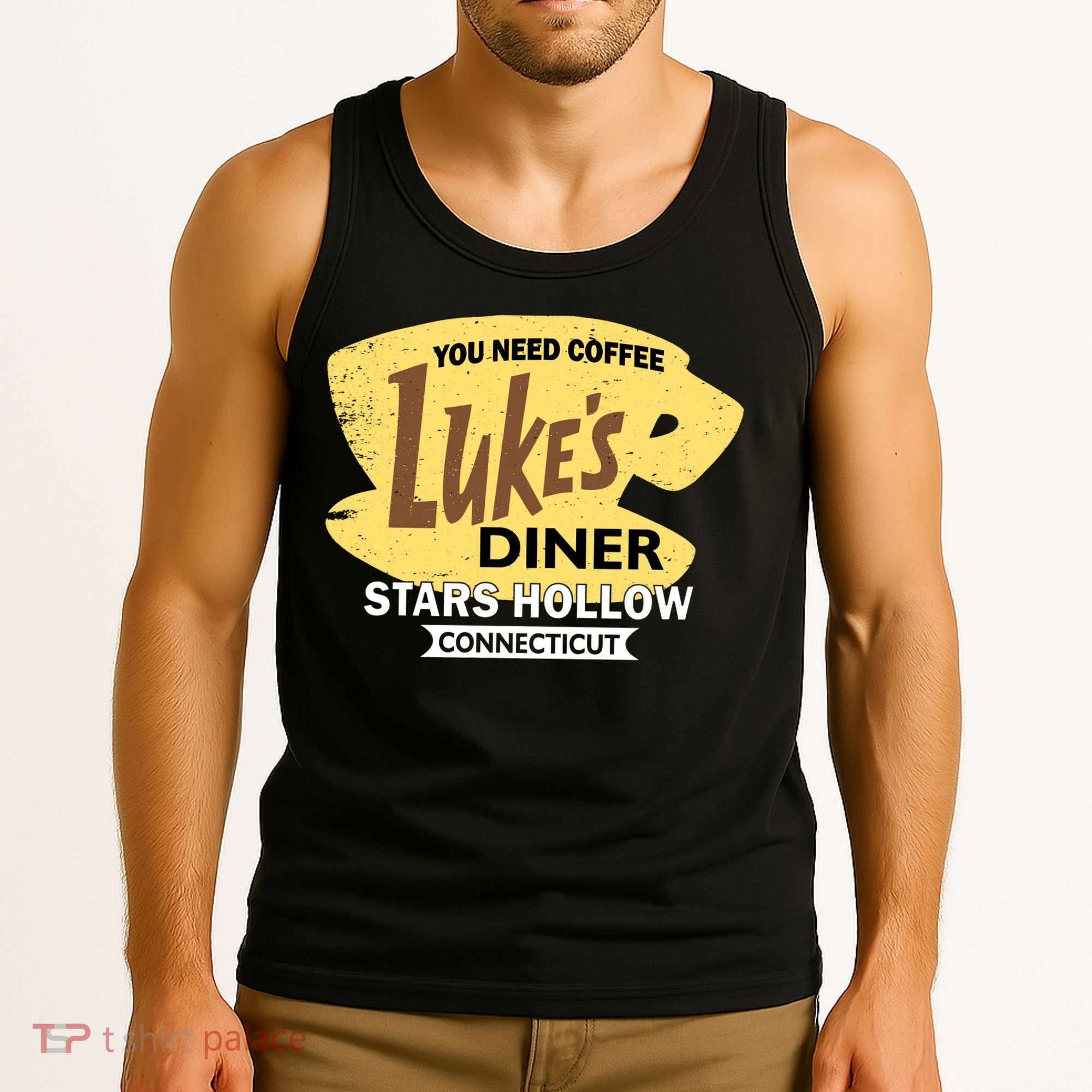 Vintge Luke's Diner Stars Hollow Connecticut Tank Top