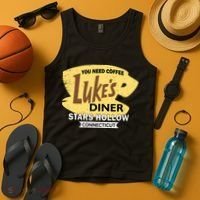 Vintge Luke's Diner Stars Hollow Connecticut Tank Top thumb 4