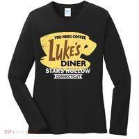 Vintge Luke's Diner Stars Hollow Connecticut Women's Long Sleeve Shirt thumb 0