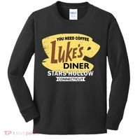 Vintge Luke's Diner Stars Hollow Connecticut Kids Long Sleeve Shirt thumb 0