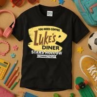 Vintge Luke's Diner Stars Hollow Connecticut Kids T-Shirt thumb 3