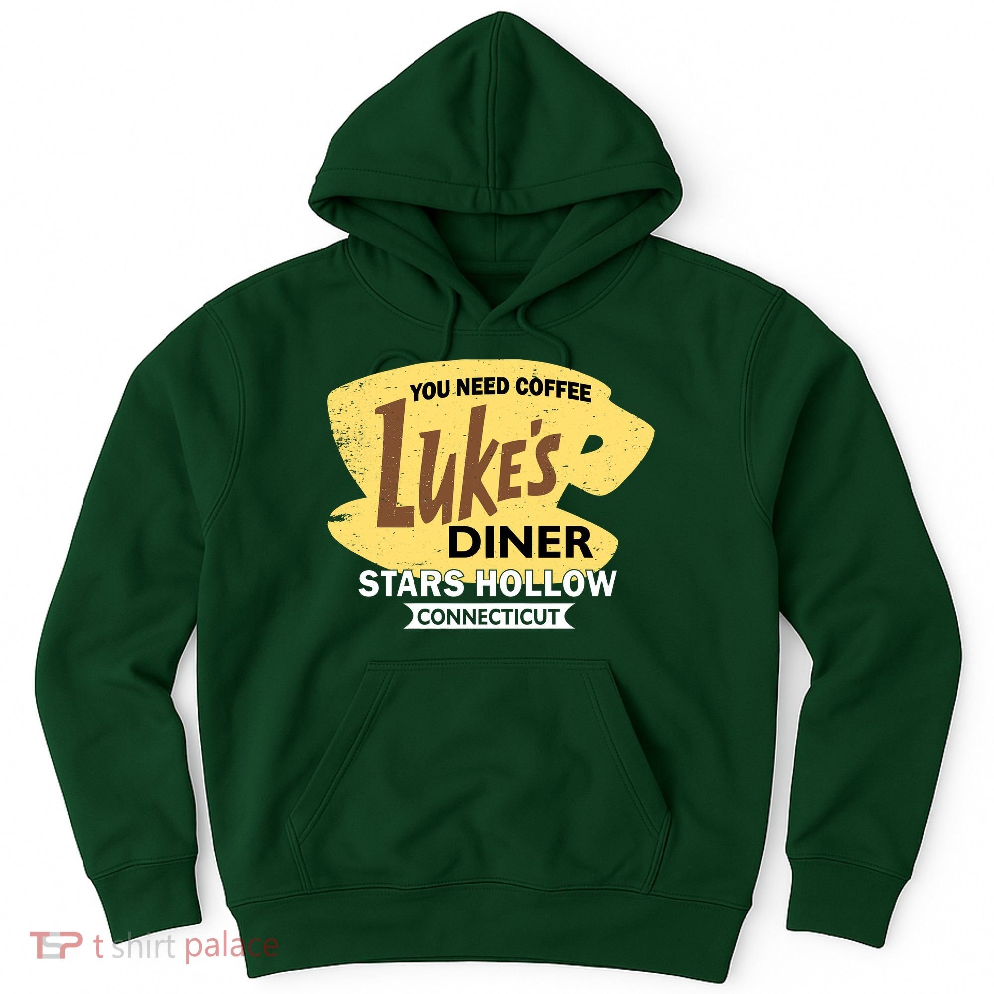 Vintge Luke's Diner Stars Hollow Connecticut Hoodie